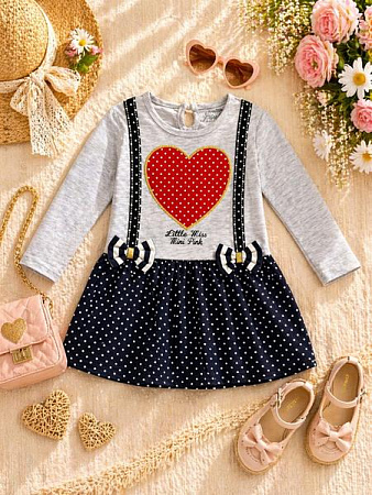 Платье Major Kids 1202 l.grey - делук