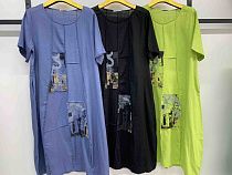 Платье Immei 10797 yellow - делук