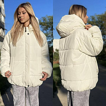 Куртка Karolina KR367 beige - делук