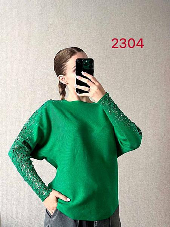 Свитер Fsn 2304 green - делук