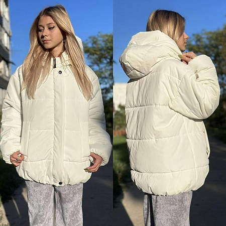 Куртка Karolina KR367 beige - делук