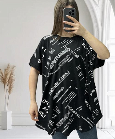 Футболка Levisha 25006 black - делук