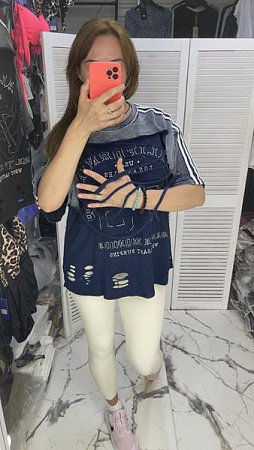 Футболка Karon 6296 navy - делук