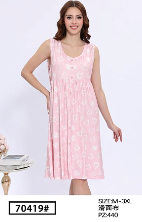 Ночнушка Estima 70419 pink - делук