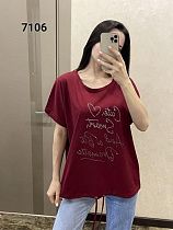 Футболка Fsn 7106 wine - делук