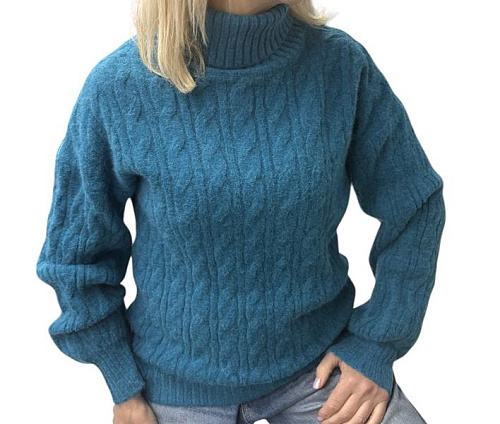Свитер Elena&Vika 24027 l.blue - делук