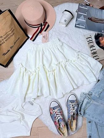 Юбка Arina 1603 white - делук