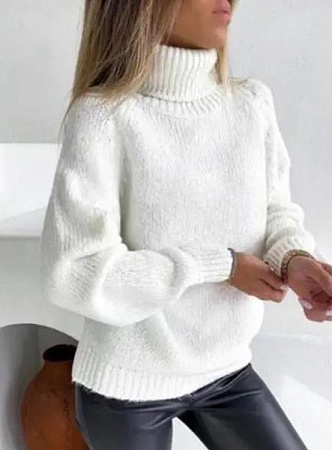 Свитер Lora LR737 white - делук