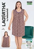 Ночнушка Cotpark 1159 brown - делук