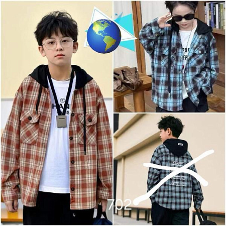 Рубашка Фунтик 702 brown - делук