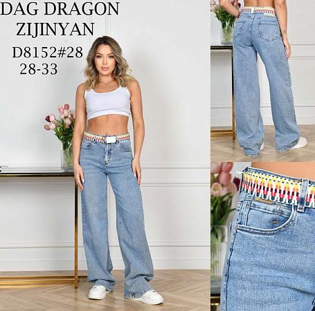 Джинсы Zijinyan D8152 l.blue - делук