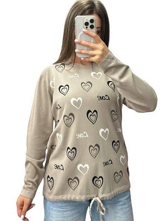 Свитер Levisha 25219 beige - делук