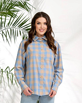 Рубашка Lelis 1050-1 l.blue - делук