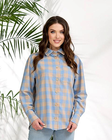 Рубашка Lelis 1050-1 l.blue - делук