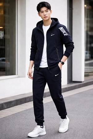 Костюм Спорт Tran TR1007 black - делук