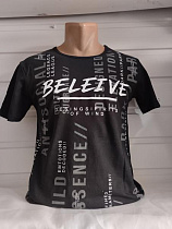 Футболка Panda 1802 black - делук