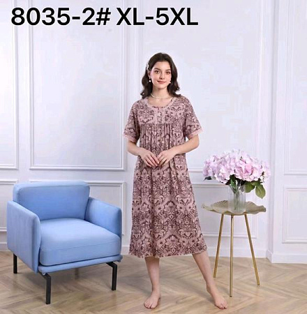 Ночнушка Romeo Life 8035-2 brown - делук