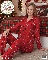 Пижама Estima 6383 red - делук