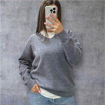 Свитер Elena&Vika 25515 grey - делук