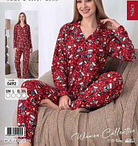 Пижама Estima 0492 red - делук