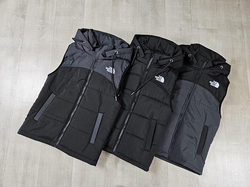 Жилетка Shon S2322 grey-black - делук