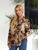 Рубашка Style Nadezhda 8803 brown - делук