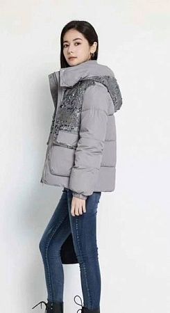 Куртка Jacket B026 grey - делук