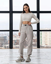Штаны Спорт Azna Б314 beige - делук