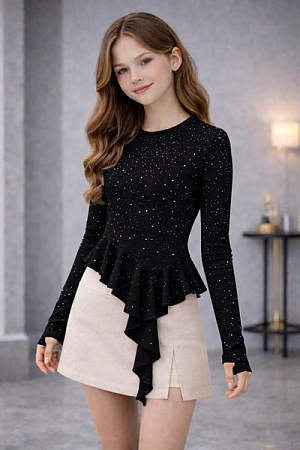 Свитер Karolina KR547 black - делук