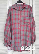 Рубашка Comod 8333 grey-red - делук