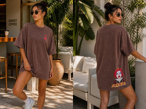 Футболка New Season FV041 brown - делук