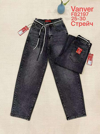 Джинсы Vanver F82197 d.grey - делук