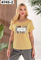 Футболка Bat 745-2 yellow - делук
