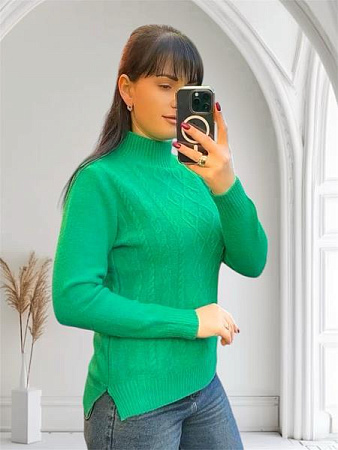 Свитер Levisha 24031 green - делук