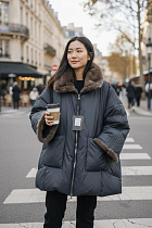 Куртка Dknsel 9519 black - делук