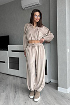 Костюм Спорт Arina 2498 beige - делук