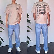 Футболка Three Black 2180 beige - делук