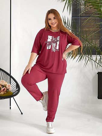 Костюм Спорт Oska 6087 red - делук
