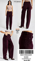 Джинсы Jeans Style 3216-26W5-111 wine - делук