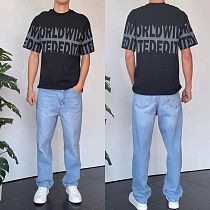 Футболка Three Black 2148 black - делук