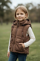 Жилетка Delfinka 56929 brown - делук