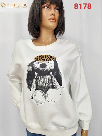 Свитер Lida 8178 white - делук