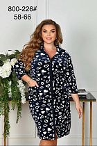 Халат Vanda 800-226 black - делук