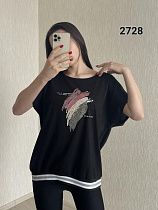 Футболка Fsn 2728 black - делук