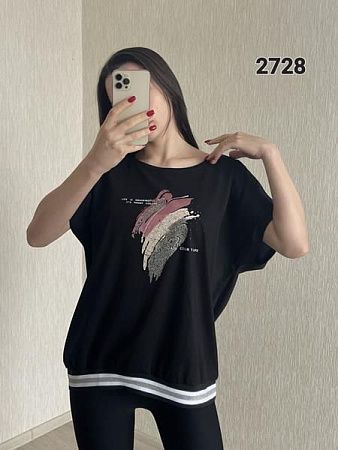Футболка Fsn 2728 black - делук