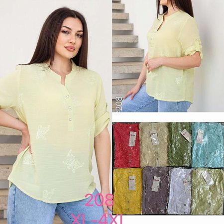 Блузка Jjf 208 green - делук
