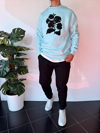 Свитер Three Black 2355 l.blue - делук