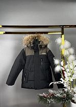 Куртка Delfinka A593 black-khaki - делук
