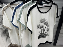 Футболка Aidin-Шик Шок 45 white-black - делук