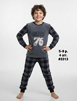 Пижама Amz 3313 grey - делук